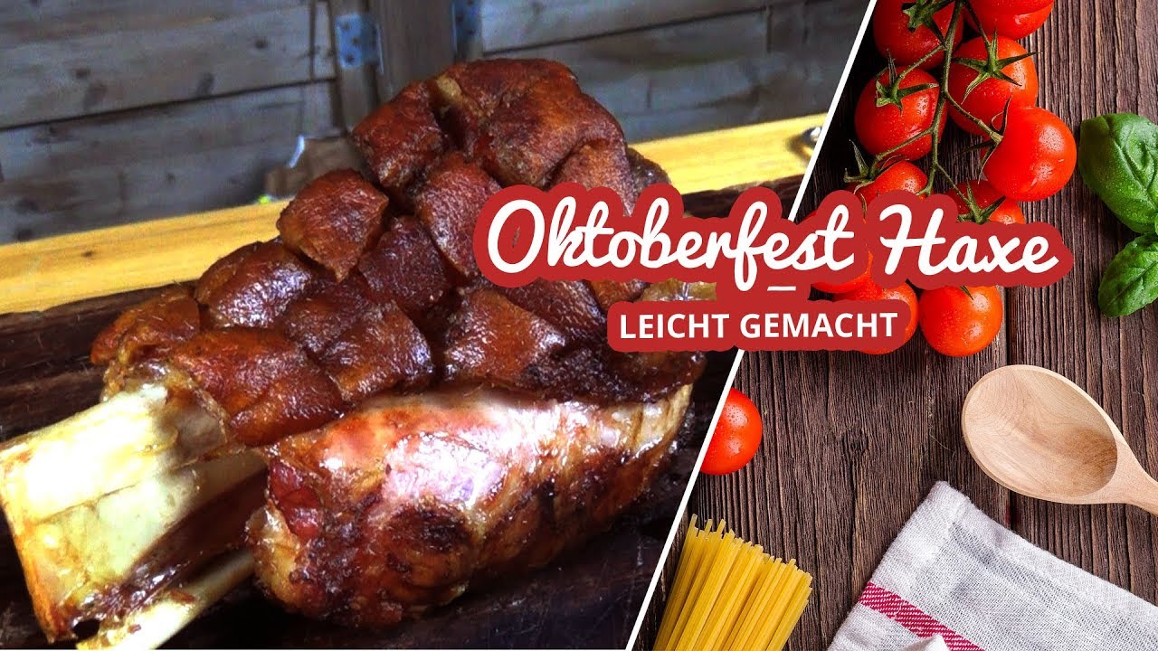 Knusprige Oktoberfest Haxe vom Weber Kugel Grill