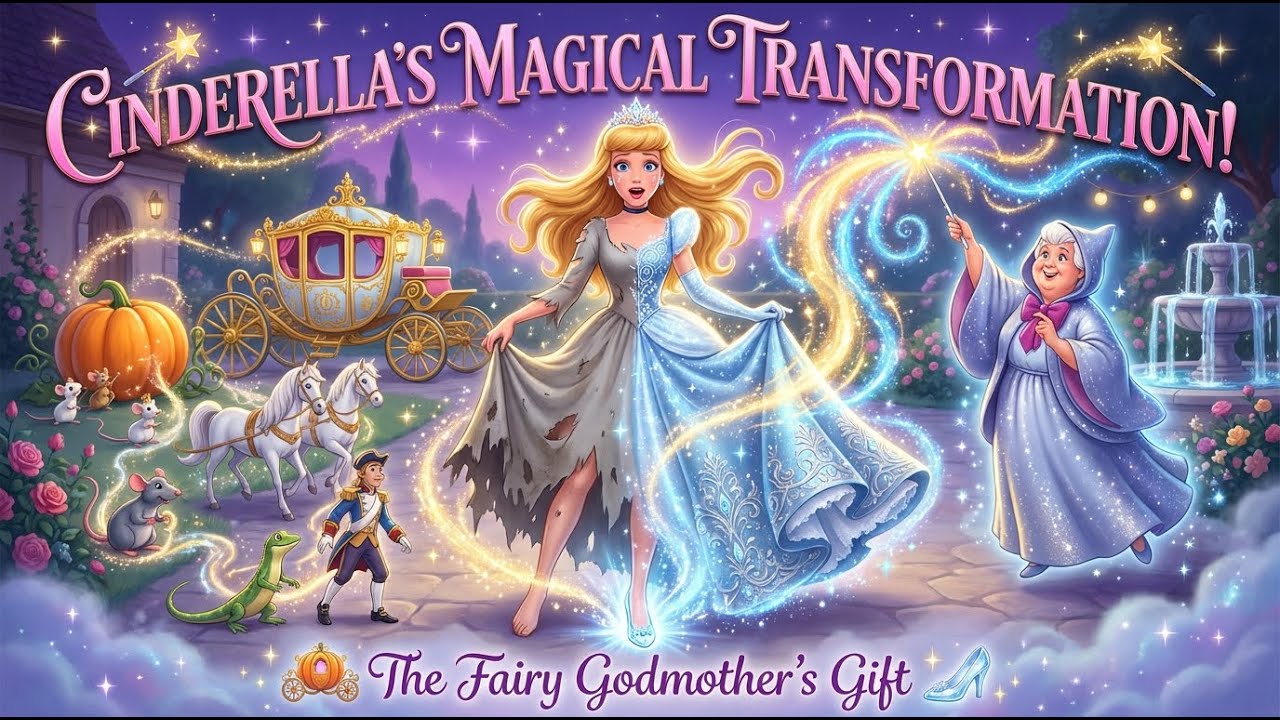 Cinderella – From Princess to Servant Girl | Animated Fairy Tale | Bedtime Story