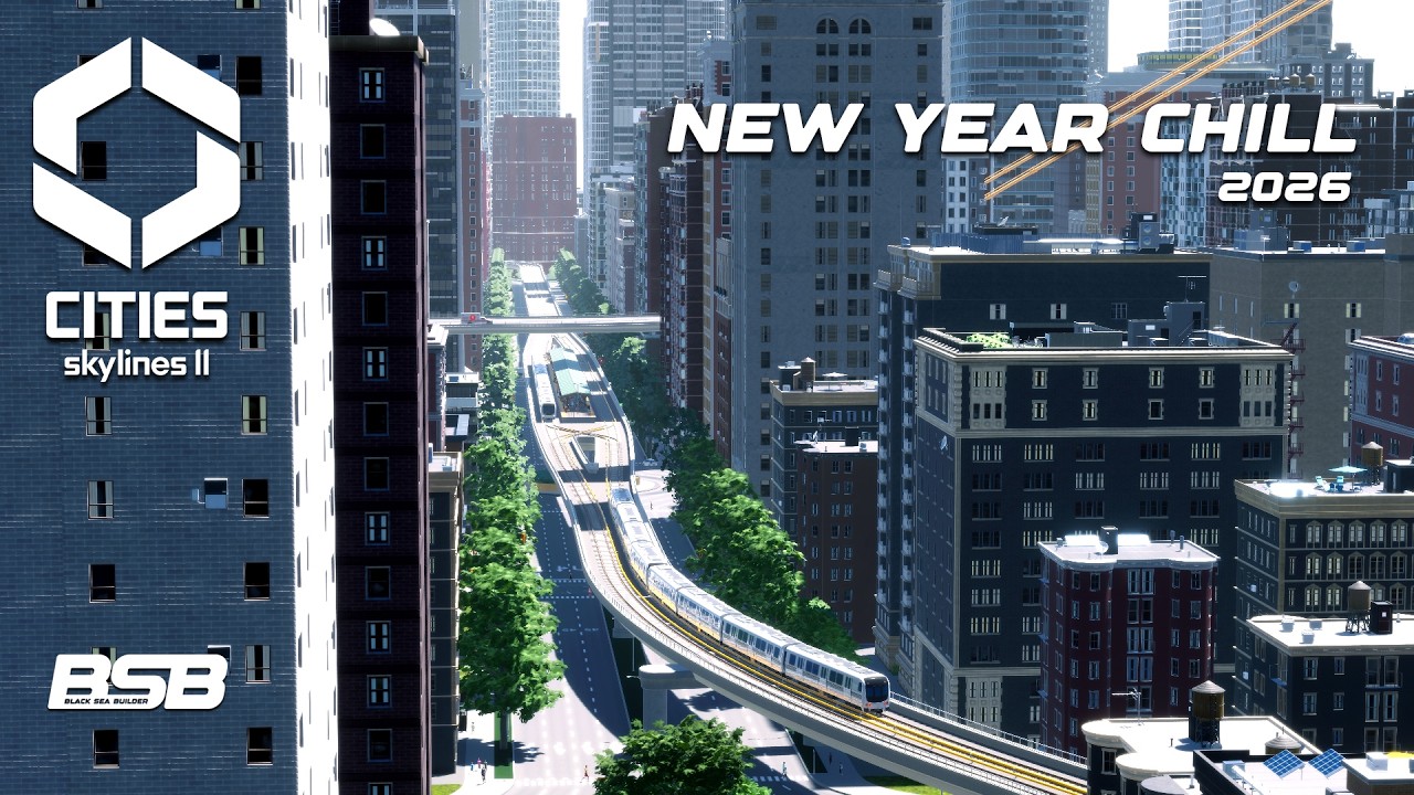 Cinematic Metro Tour: Sky-High Through the City || Cities: Skylines 2
