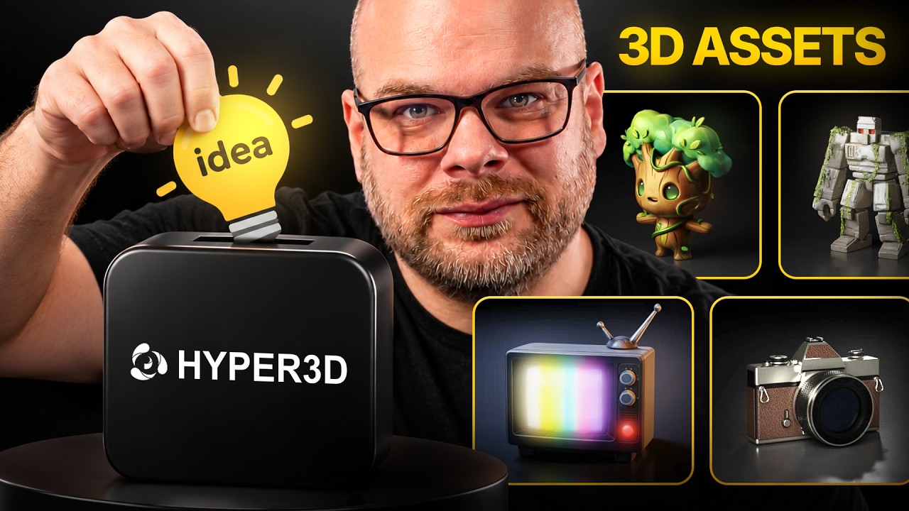 Hyper 3D Rodin | I Let an AI Agent Build a 3D Project for Me