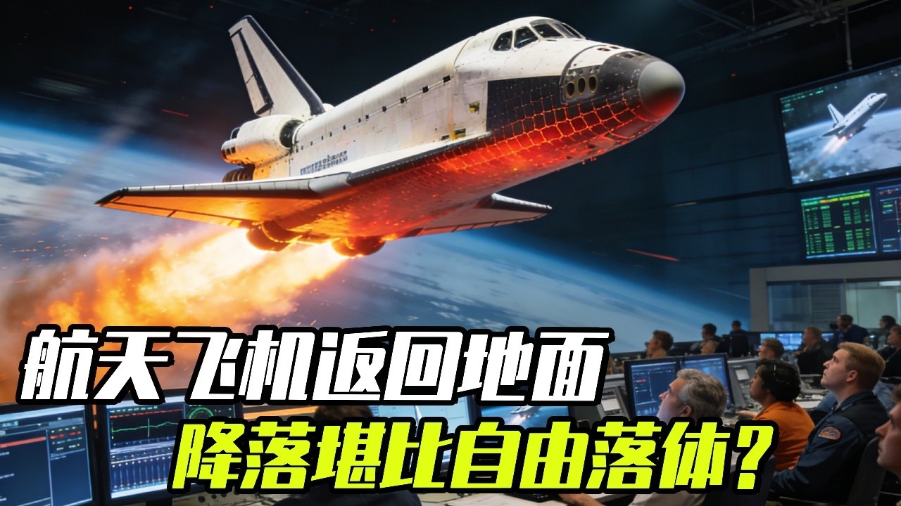 降落速度堪比自由落体，航天飞机是怎么从大气层边缘返回地面的？【科学火箭叔】