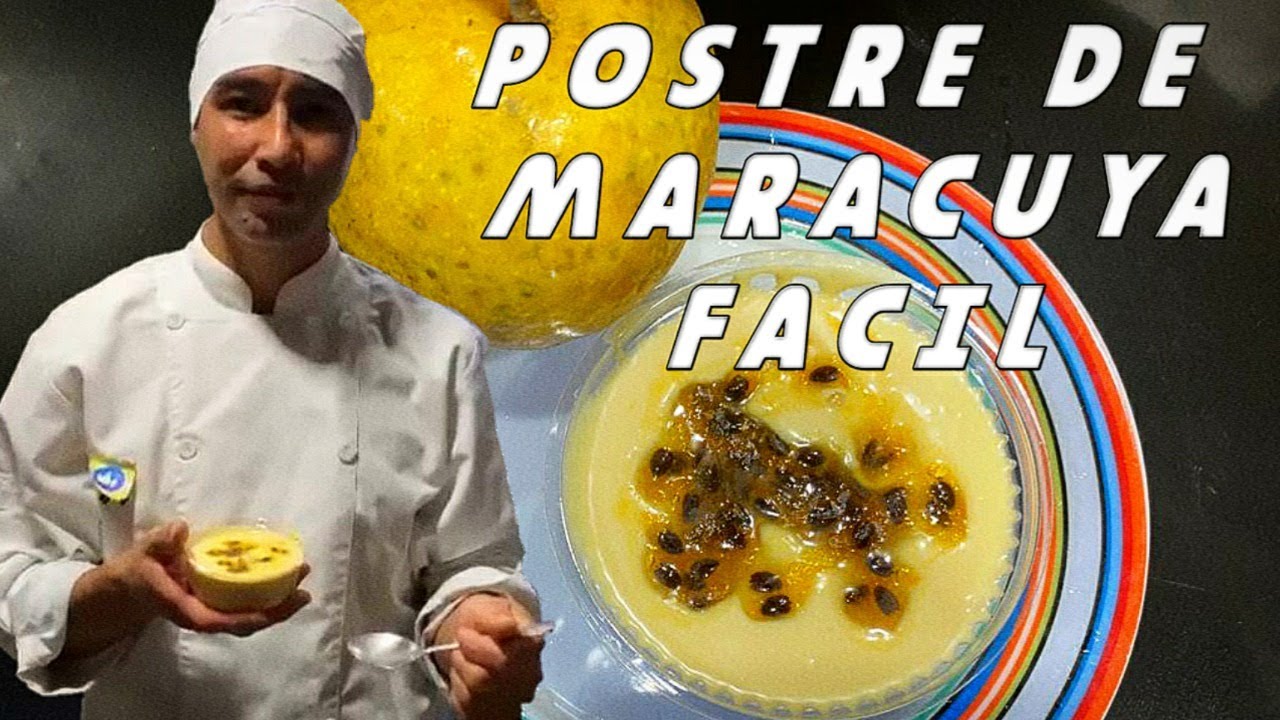 Como hacer Postre de MARACUYA Facil y Rapido | Recetas en Casa