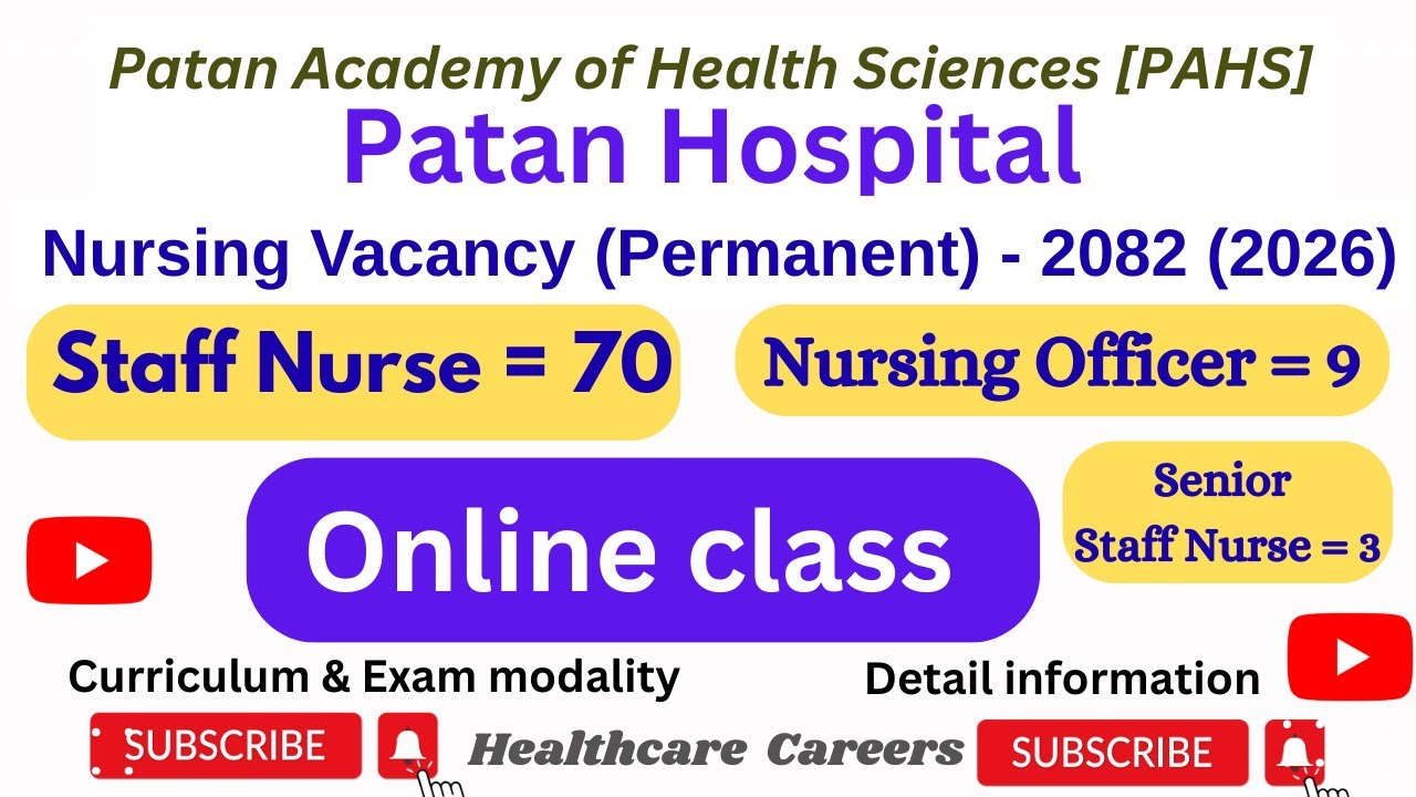 Patan Hospital/PAHS - Nursing Loksewa 2082/83 (2026)