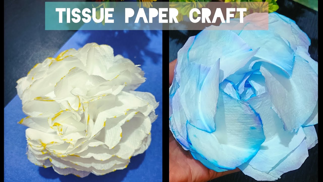 Tissue paper craft flower #tissuepapercraft#diy#viralvedio#trendig#craftvedio#craft