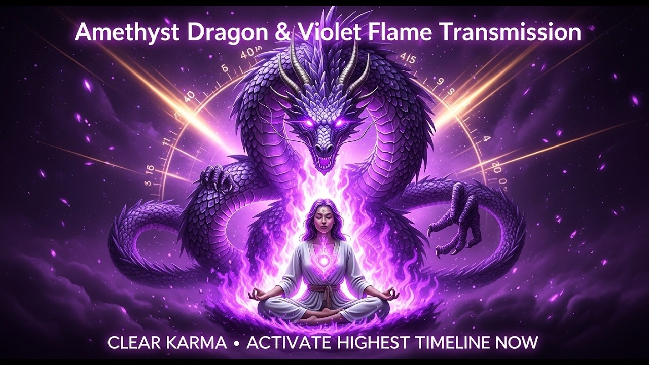 Amethyst Dragon & Violet Flame Transmission:Transmute Karma & Step Into 2026 Golden Timeline 🔥✨💜🐉