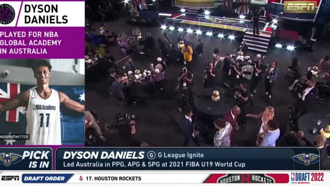 Pelicans Select Dyson Daniels with the Eighth Pick | 2022 NBA Draft
