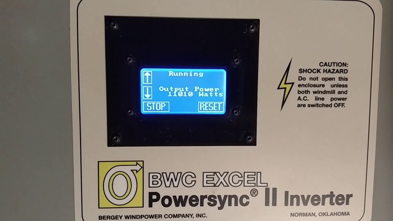 Bergey Excel 10 running grid inverter and charge controller at same time