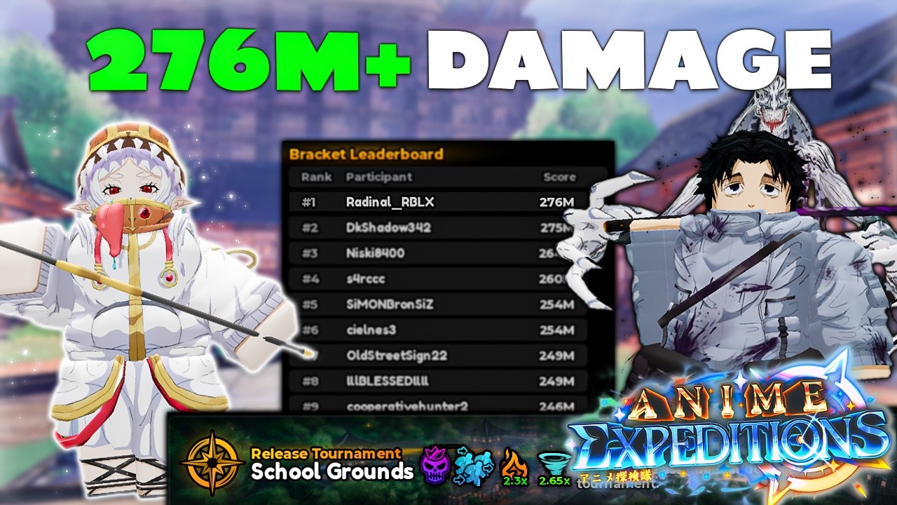 NEW #1 BEST (276M+ DMG) Tournament Strategy in Anime Expeditions... (Release Tourney)