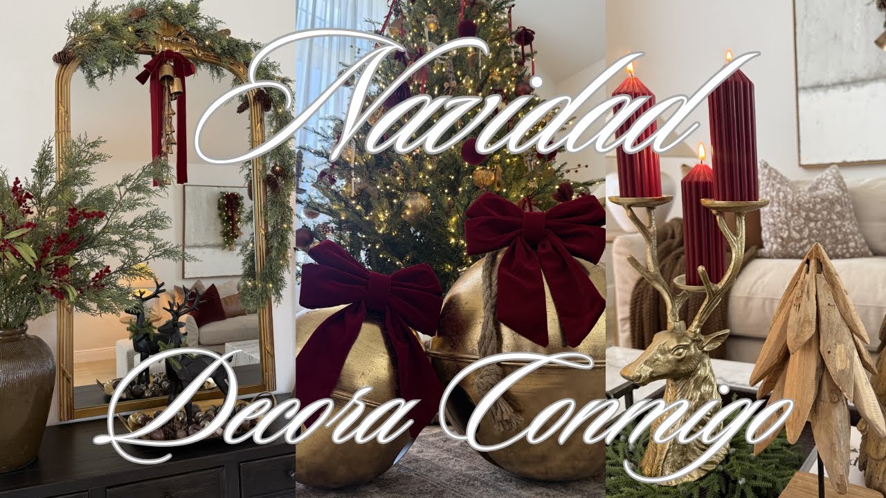 Decoración Navideña 2025 | Decora Conmigo | Navidad 2025 | Sala, Comedor y Recibidor | DIY | Parte 1