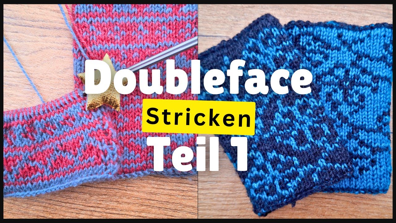 Doubleface/Doppelstrick Stricken TEIL 1, Grundlangen, Anschlag und Abketten | Malwinas Handarbeiten