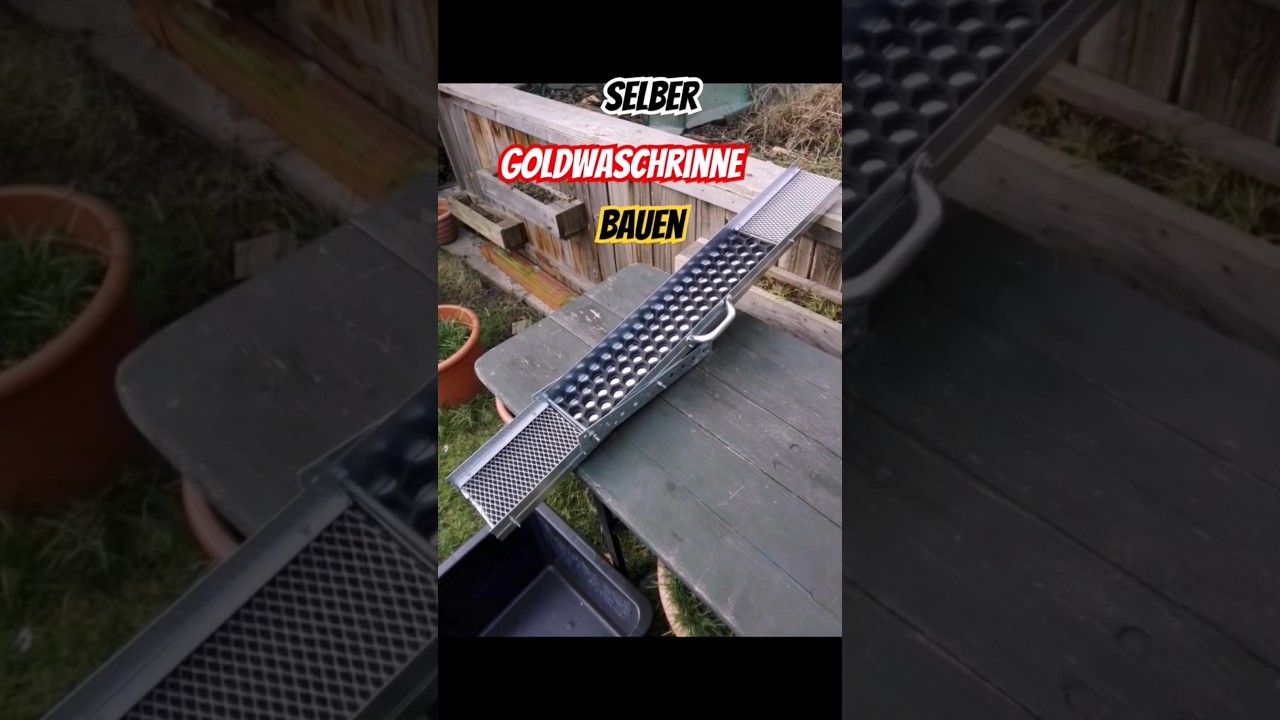 Goldwaschrinne selbst bauen I DIY Projekt #goldwaschen #diy #outdoor