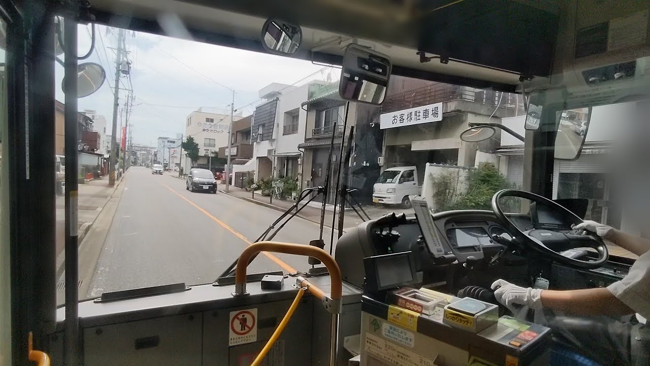 【市バス前面展望】“神宮15”鳴尾車庫→要町→大江駅→神宮東門