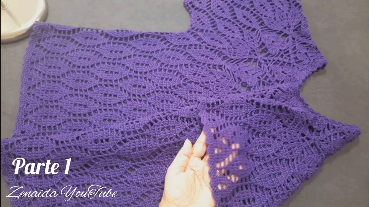 Blusa Denisse🪻 Parte 1, #zenaida #crochet