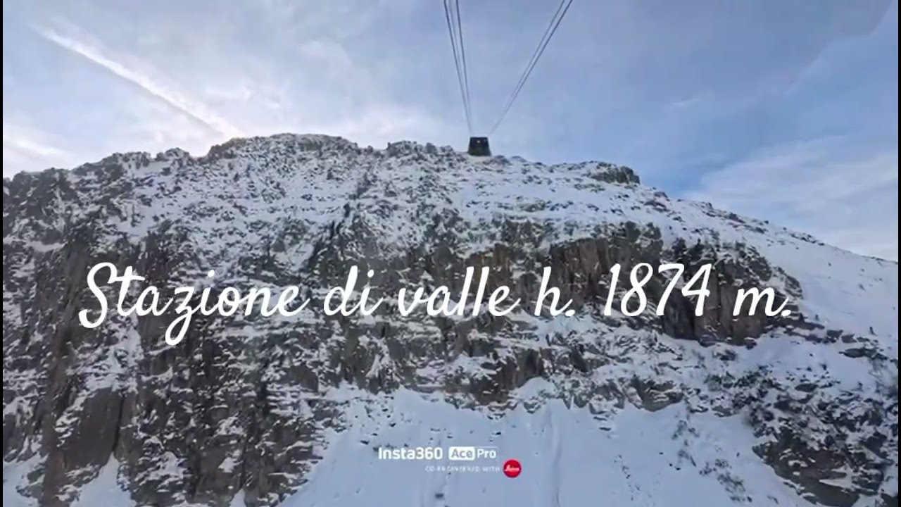 RISALITA INTEGRALE INVERNALE DELLA FUNIVIA AGUDIO DEL COL MARGHERITA 