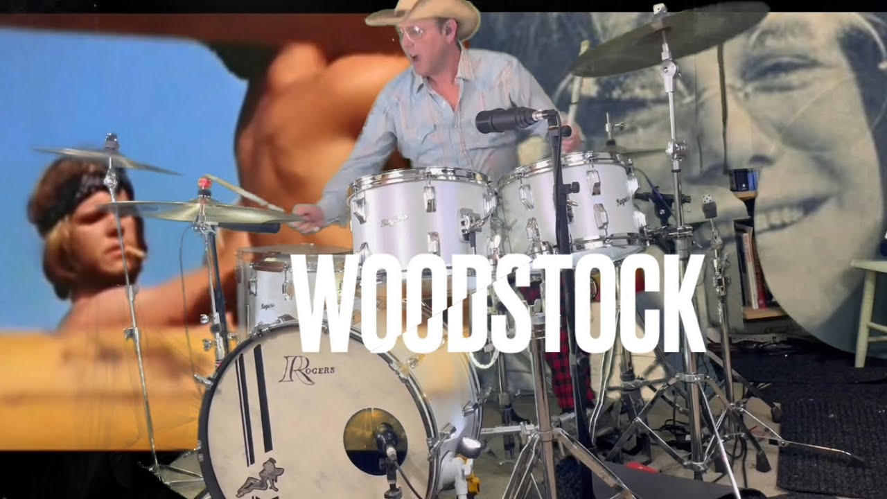 Woodstock - Crosby, stills and Nash, a vintage Rogers Drums Cover 