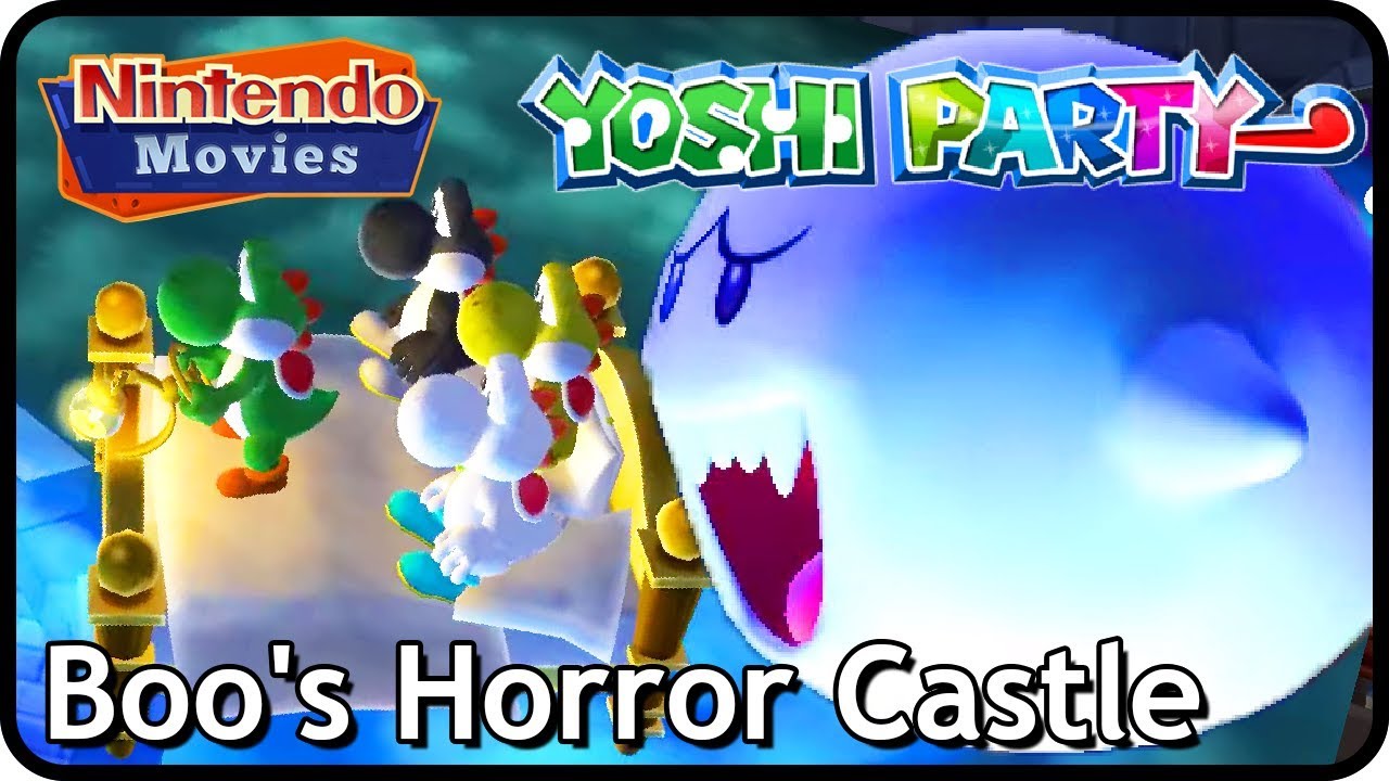 Mario Party 9 (Yoshi Party) - Boo's Horror Castle (2 Players, Yoshi vs Yoshi vs Yoshi vs Yoshi)