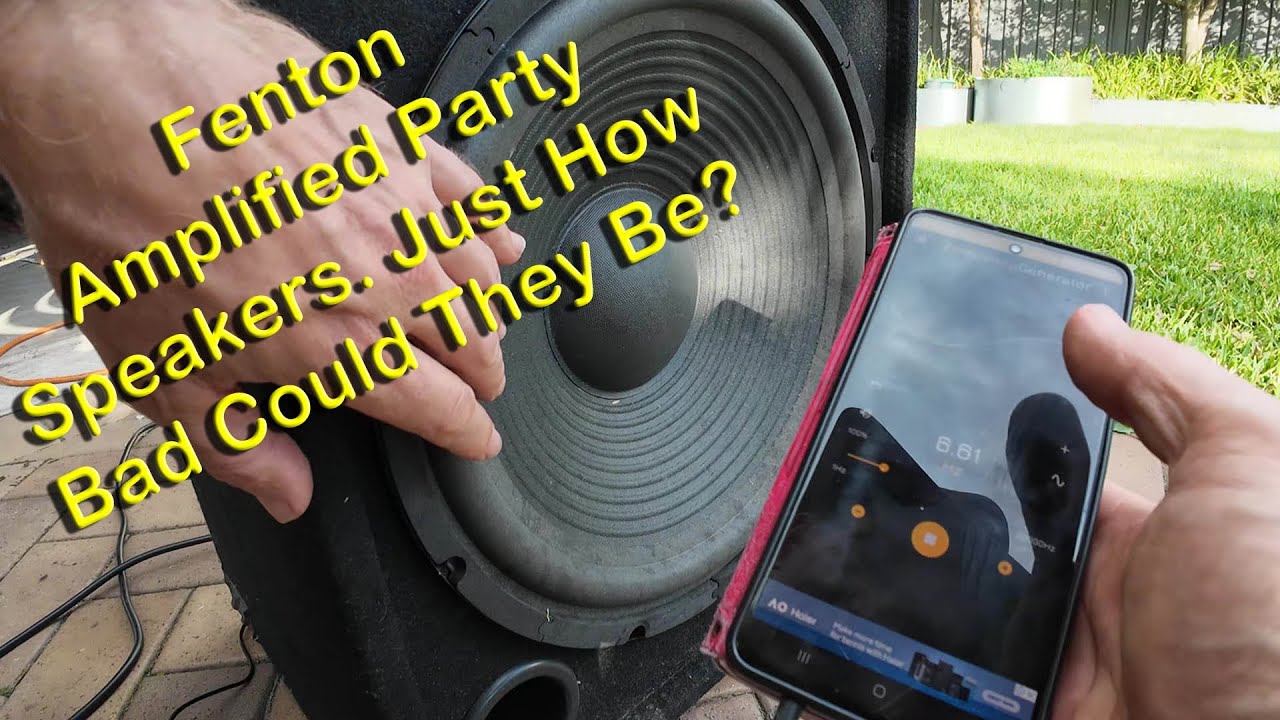 Fenton Amplified Party Speakers - Just How Bad Can They Be?