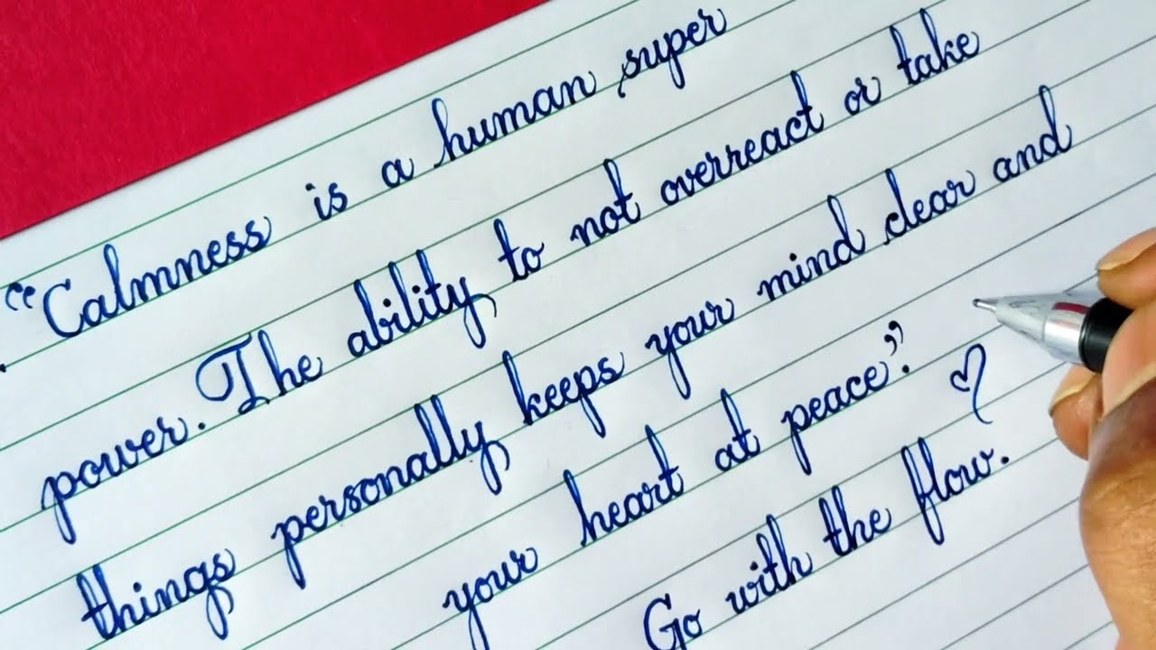 Very neat cursive handwriting | fair writing | straight cursive handwriting #cursivehandwriting #art