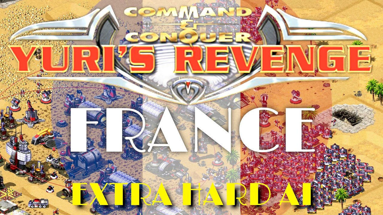 Red Alert 2 Yuri's Revenge 1vs7 Extra Hard AI | France