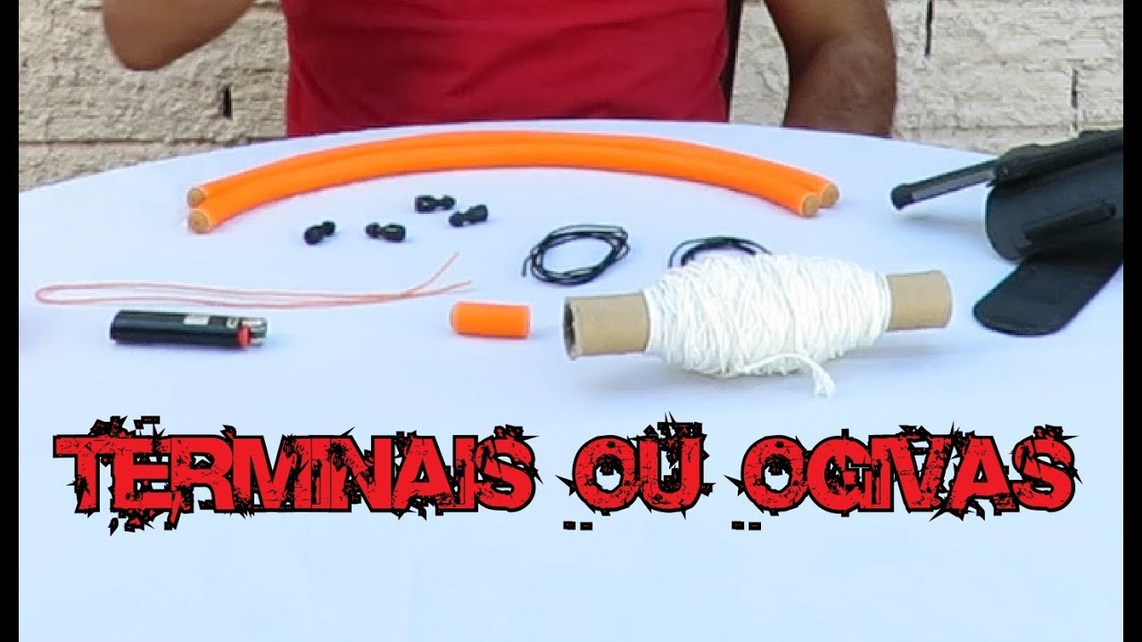 PESCA SUB PARA INICIANTES - MONTAGEM DOS TERMINAIS DE ELÁSTICO OU OGIVAS - THYAGO SUB
