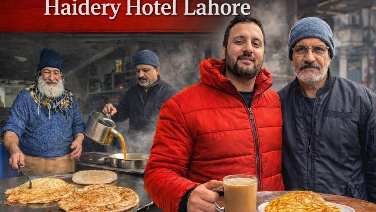 Lahore ki Sair | Haidry Hotel ka Killer Amlet Paratha + Chai 🔥 Desi Nashta Heaven!