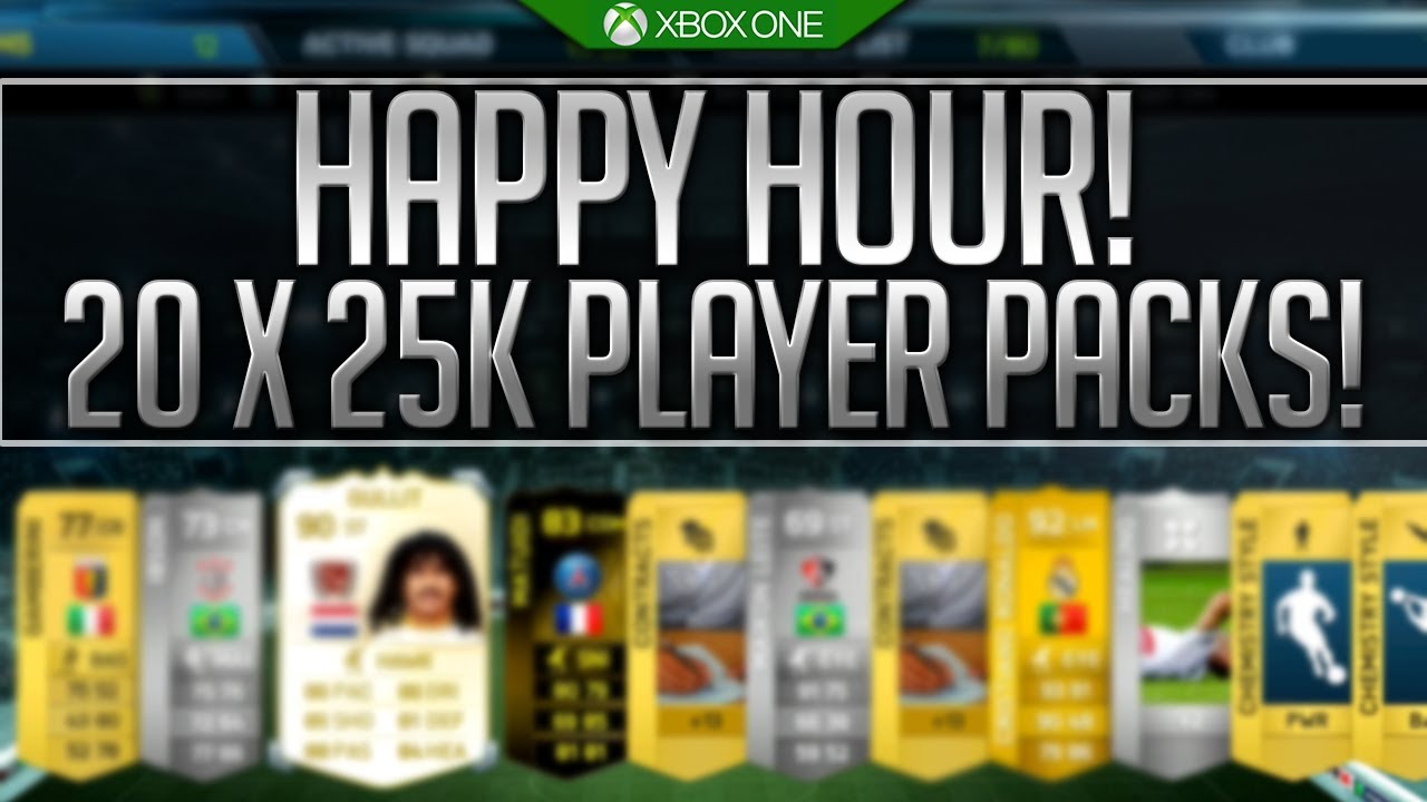25K PLAYER PACKS! HAPPY HOUR PACK OPENING - FIFA 14 ULTIMATE TEAM!