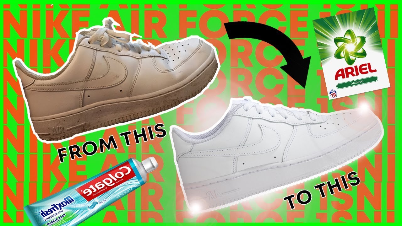HOW TO: CLEAN AIR FORCE 1s USING HOUSEHOLD ITEMS!