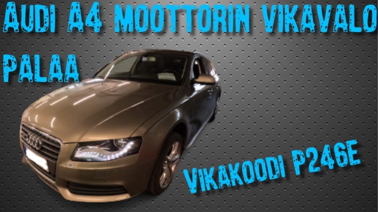 Audi A4 vianhaku lämpötila anturille