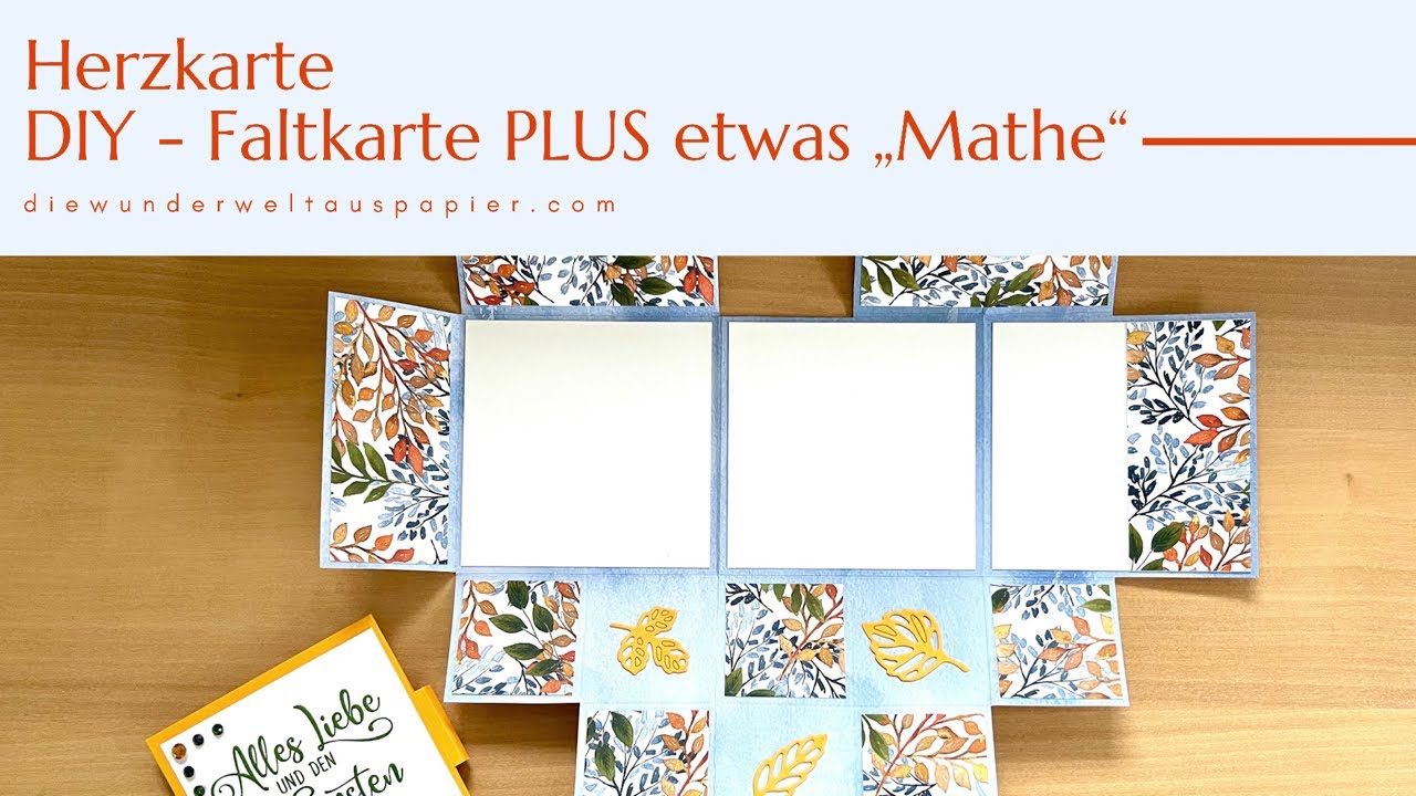 Herz Karte | DIY Faltkarte | Schritt f&uuml;r Schritt | Gr&ouml;&szlig;e berechnen | mit Stampin&lsquo; Up! Produkten