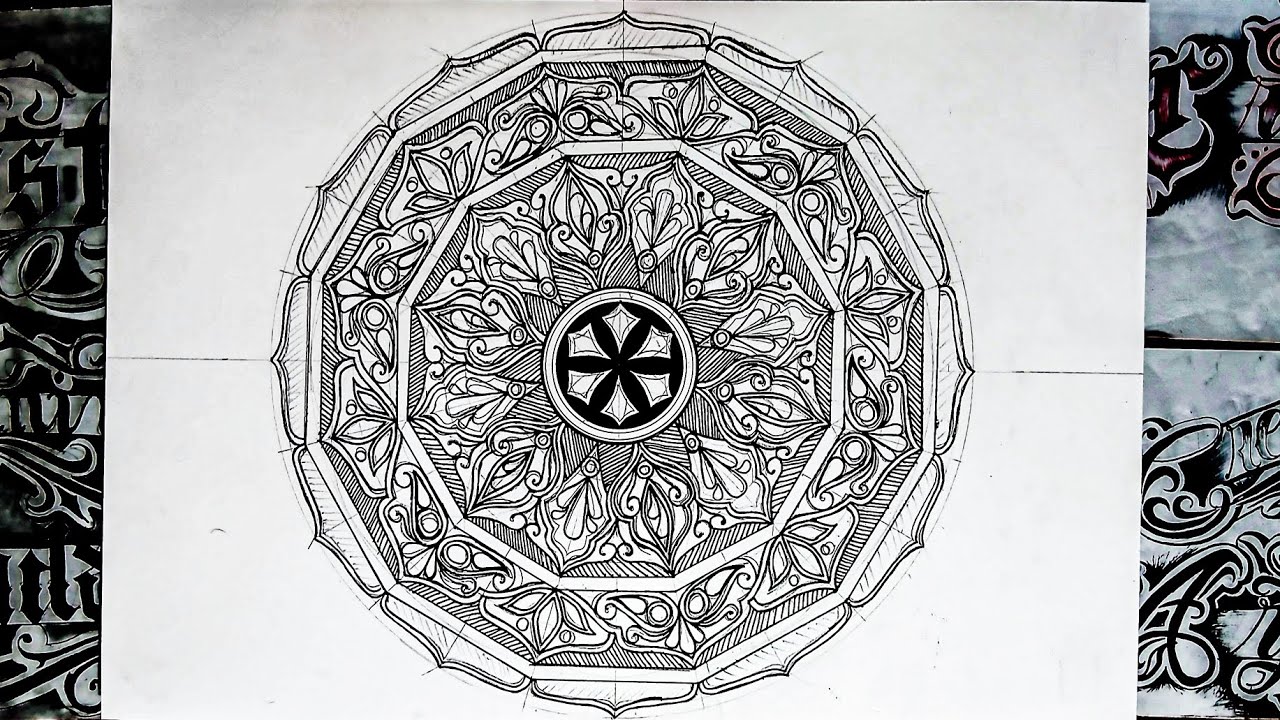 How to draw Mandala Art for beginners drawing Step by Step | | Mandala Drawing with Pen