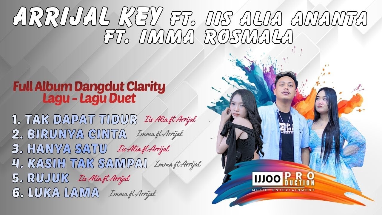Full Album Duet Dangdut Slow || Arrijal Ft. Iis Alia Ft. Imma Rosmala || Ijjoo Production Live