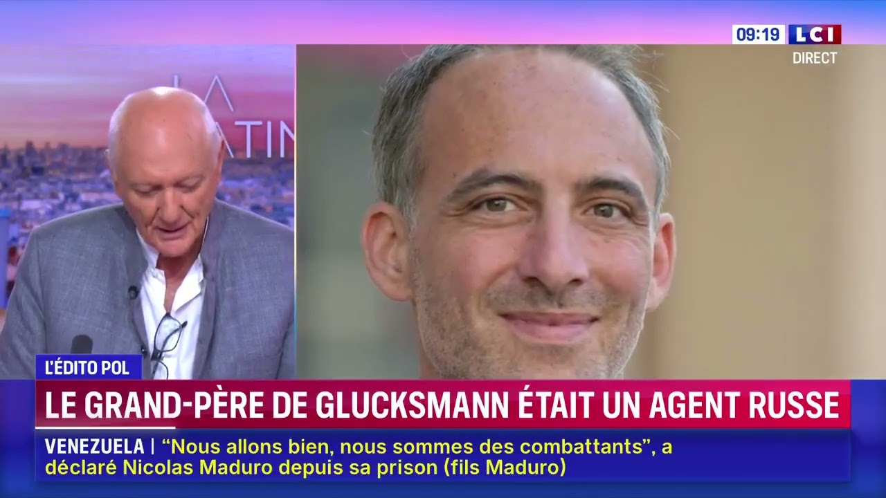 Le grand-père de raphaël glucksmann était un agent russe : un documentaire inédit nous l'apprend 😁