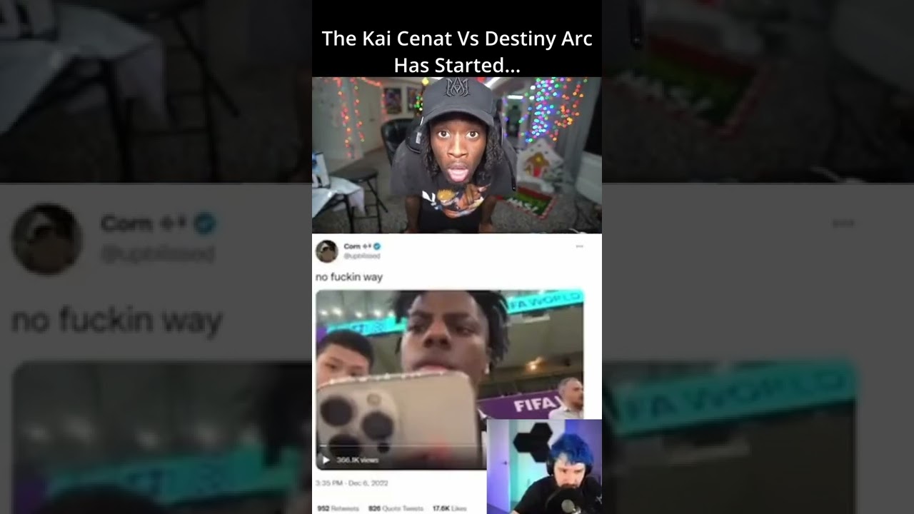 Kai Cenat CLAPS BACK At Destiny #shorts