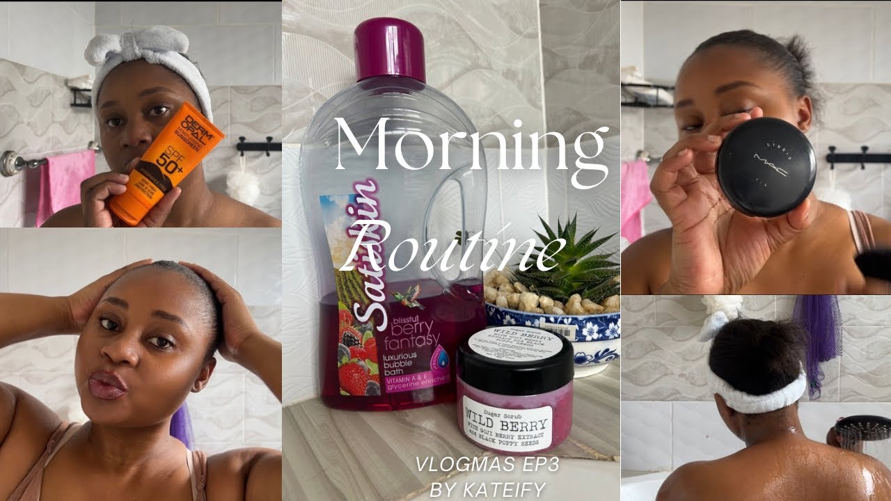 VLOGMAS EP 3: How I Get Ready for Work: Shower,Skin Prep & My Go-To “Makeup Look” 