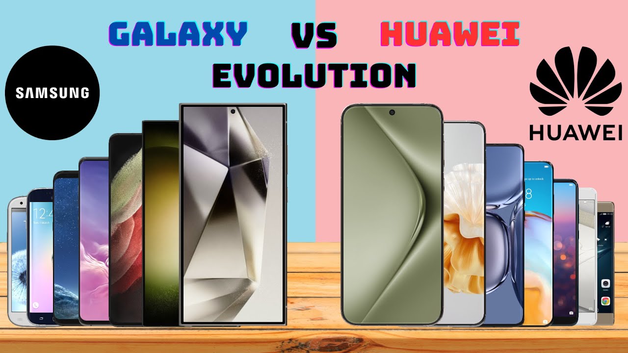 Samsung Galaxy S Series vs Huawei P Series Evolution With REALISTIC 3D Models!