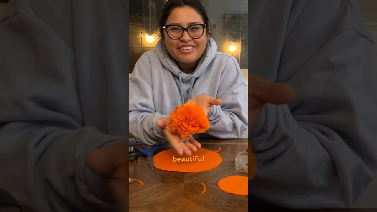 How To Make Day Of The Dead Flowers #marigold #cempasuchil #diademuertos