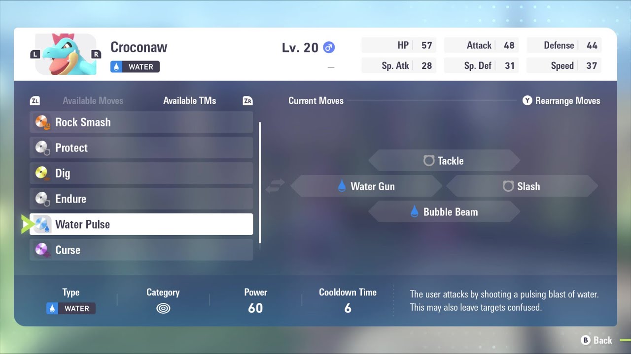 Pokémon Legends Z-A TM Water Pulse Location