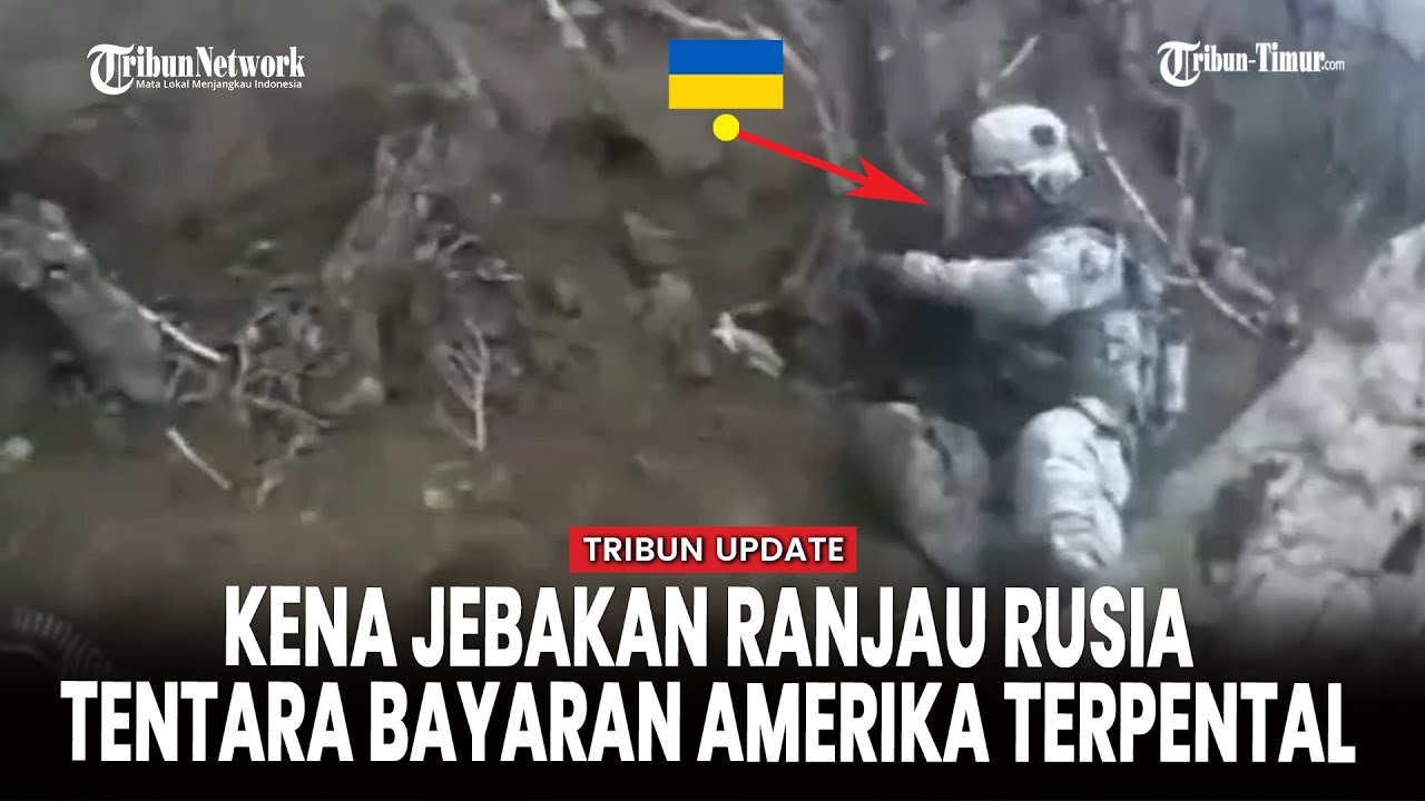 Detik-detik Tentara Bayaran Amerika Terpental Akibat kena jebakan Ranjau Rusia