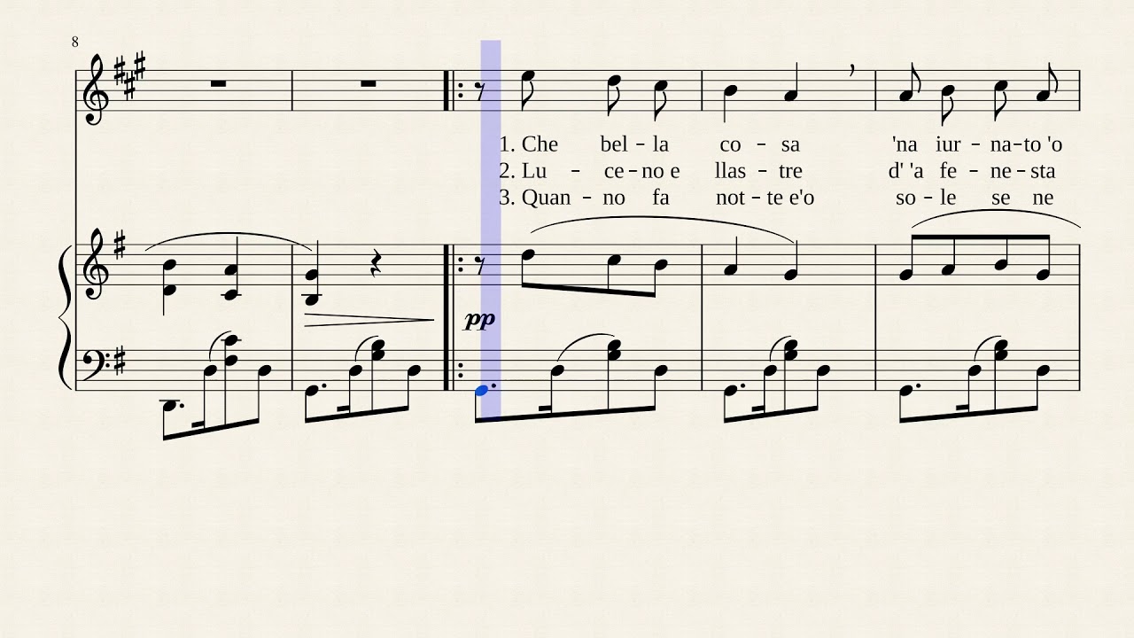 O Sole Mio Clarinet Solo