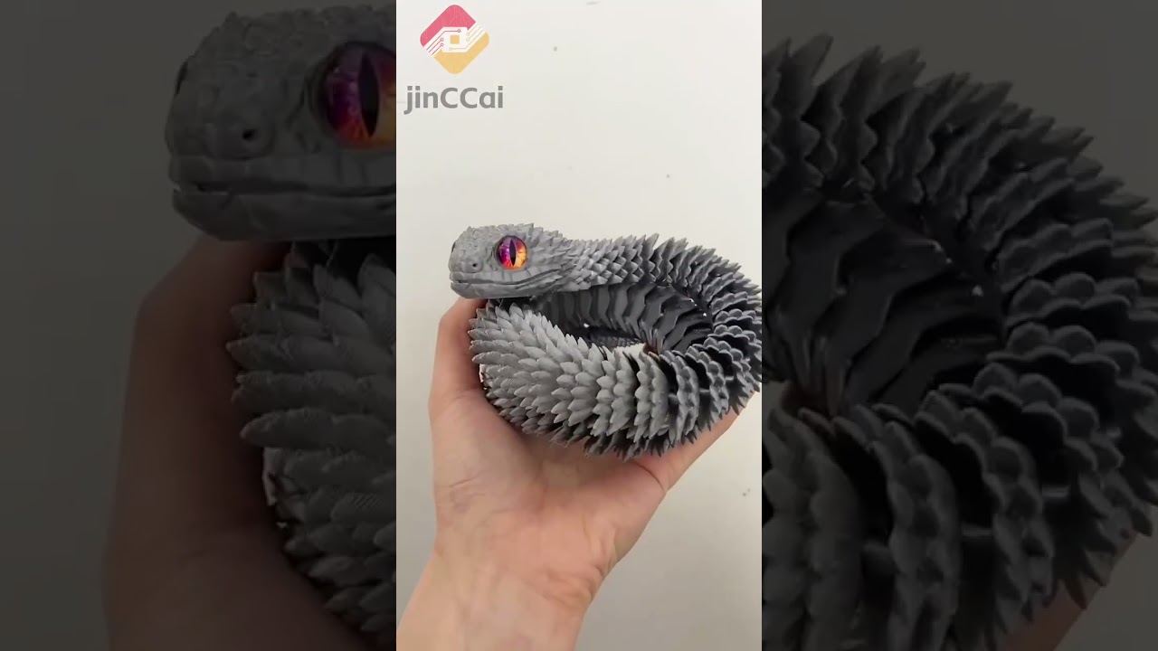 Teng Snake 3D Printed Toy &ndash; Night Glow Edition | 12 inches Eco-Friendly & Glow-in-the-Dark