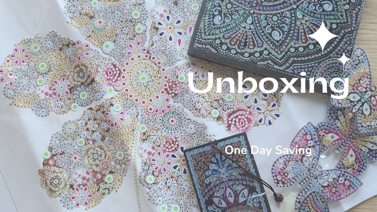 Unboxing de diamond paintings de Onedaysaving