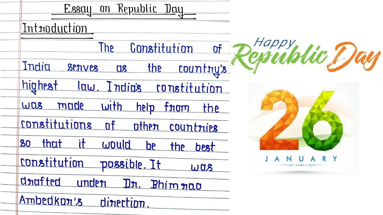 Essay on Republic Day in English, Write Essay on Gantantra Diwas Republic Day par Essay English mein