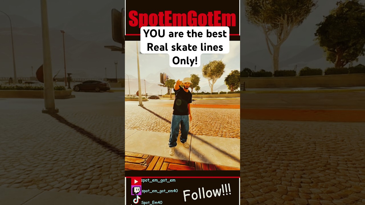 Skate but real lines only! We don’t fly through the air! This is for my real skaters!