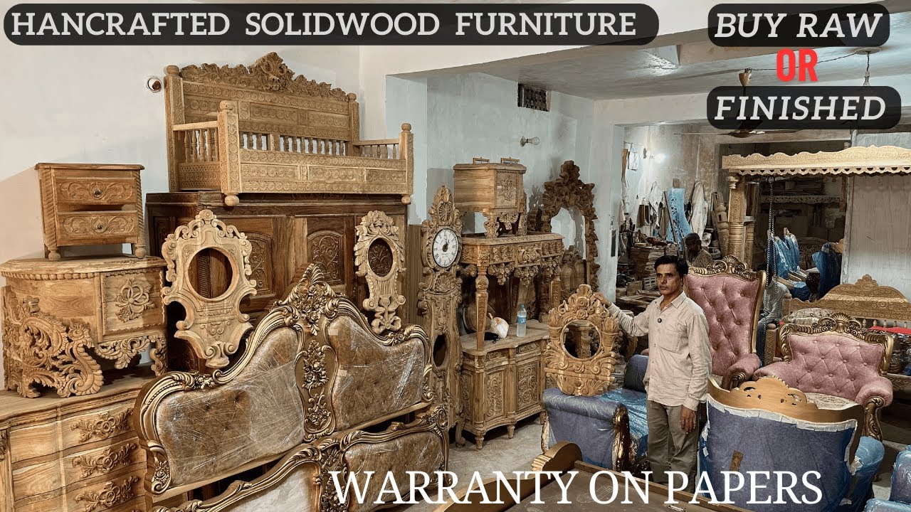 Solid Wood teakwood & Sheesham Wood Bed, Sofa Set, Dining Table, Clocks, Console From Oldest Factory
