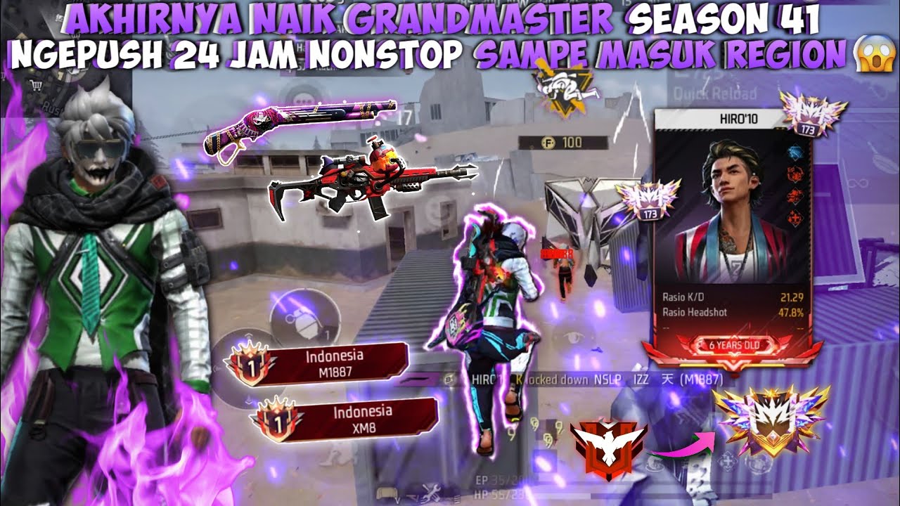 DETIK-DETIK NAIK KE GRANDMASTER SEASON 41!! BAR-BAR NO REM K/D RANK GUA SAMPE 20+😱!!