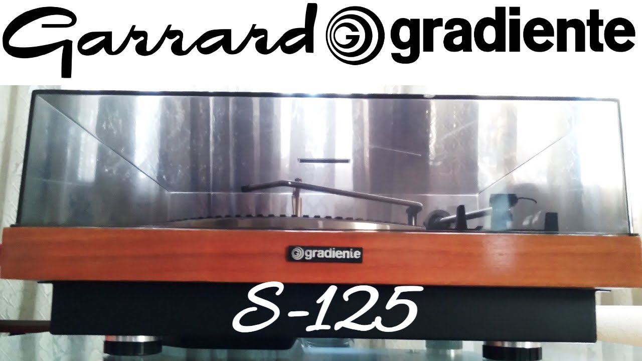 ☑ Gradiente Garrard Toca Discos Vinil System S-125 restauração conserto Defeito Rotação Velocidade