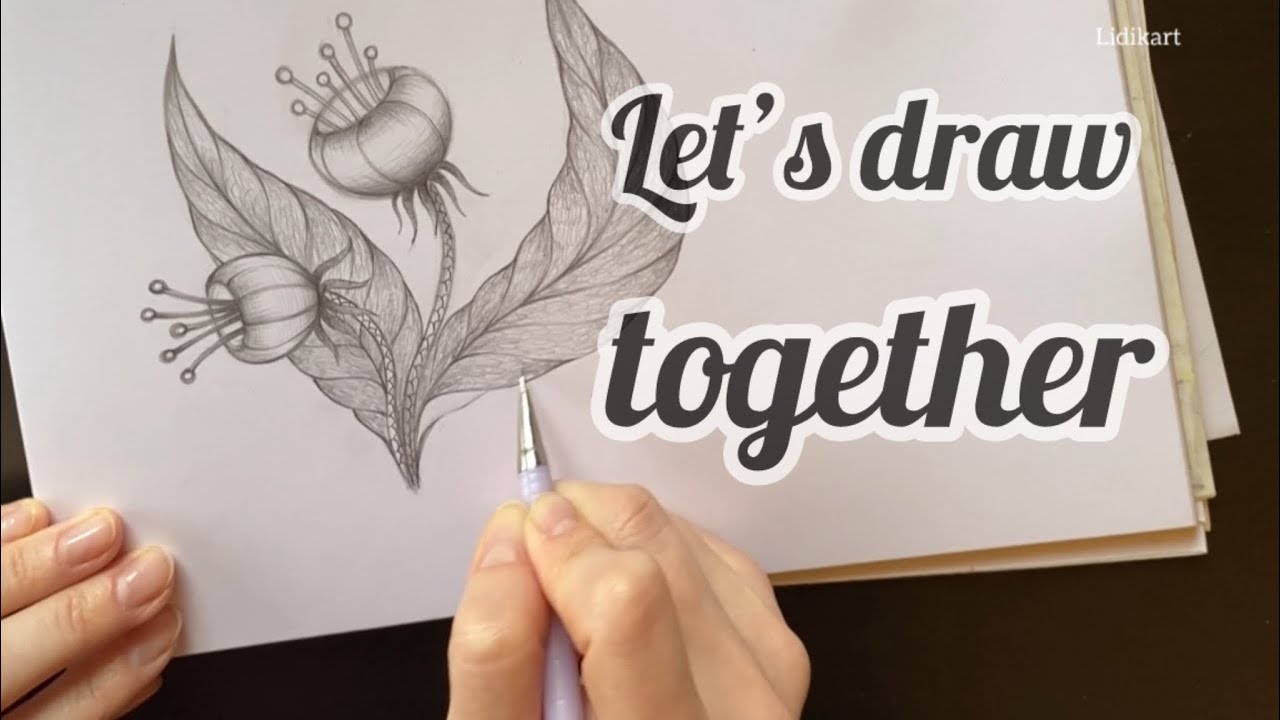 Let’s draw in black and white together.