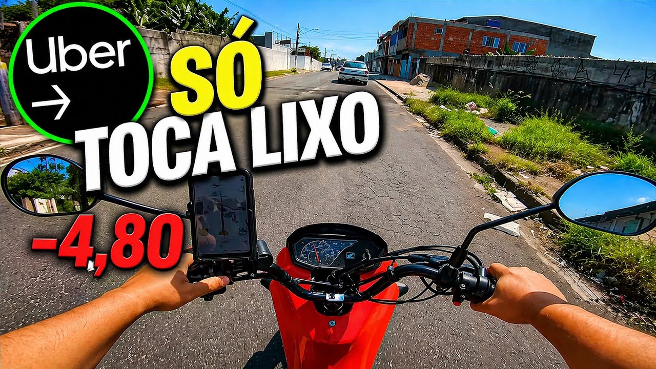 FAZENDO IFOOD E UBER DE POP 110i 2025 *A UBER TA DE BRINCADEIRA 🤬*