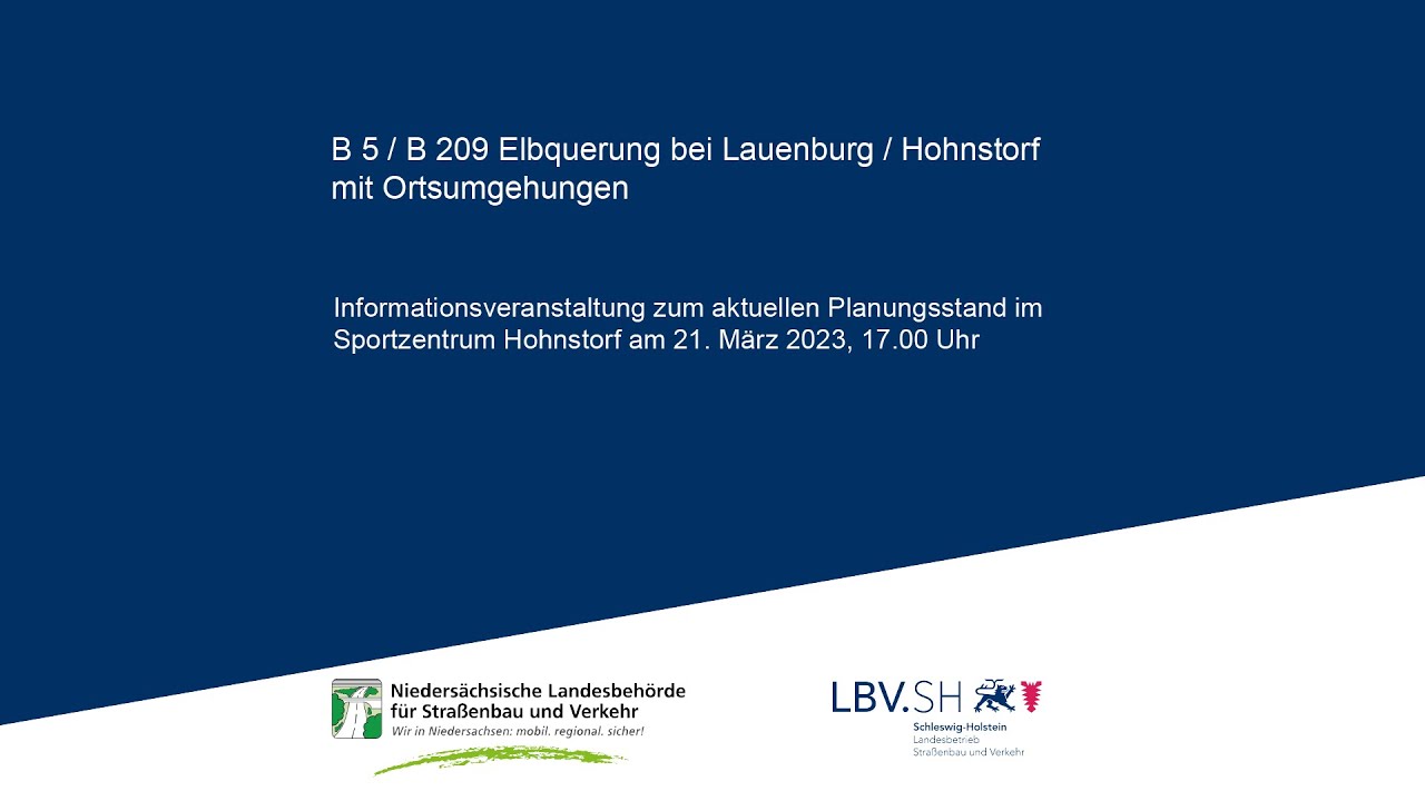 Live-Stream LBV.SH: Elbquerung Lauenburg, 21. März 2023, Start 17:00 Uhr