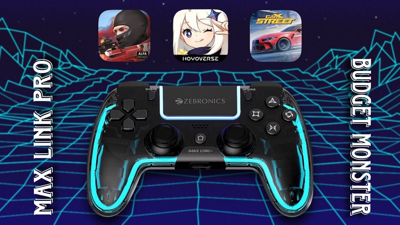 Zebronics Max Link Pro Unboxing & Gameplay Test 🔥 Best Budget Multi Platform Controller in 2025 😍